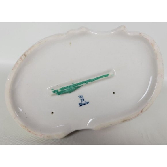 Vintage Dresden Potschappel Porcelain Figurine Lady Man Playing Harp Violin Lace - Picture 9 of 10